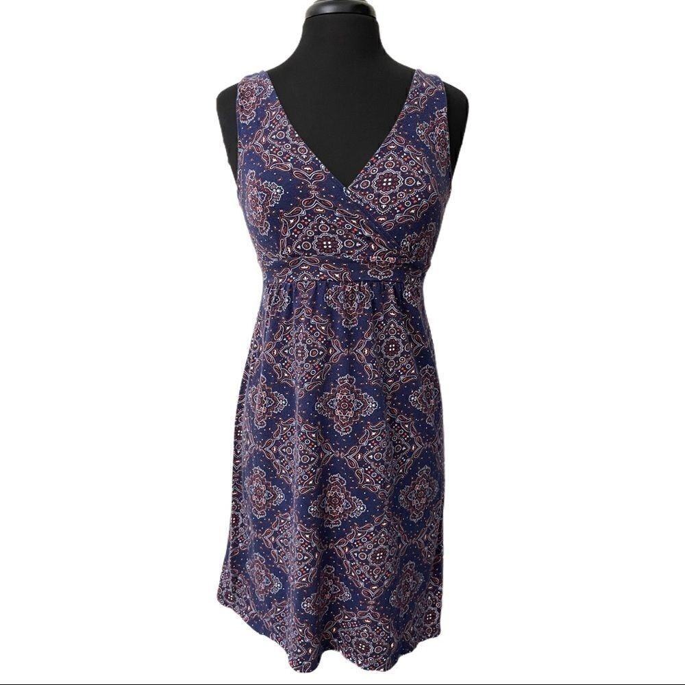 old Navy Printed Double V-Neck Sundress Sz S